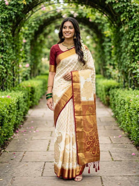 MIMOSA Saree Saree — front view on mannequin