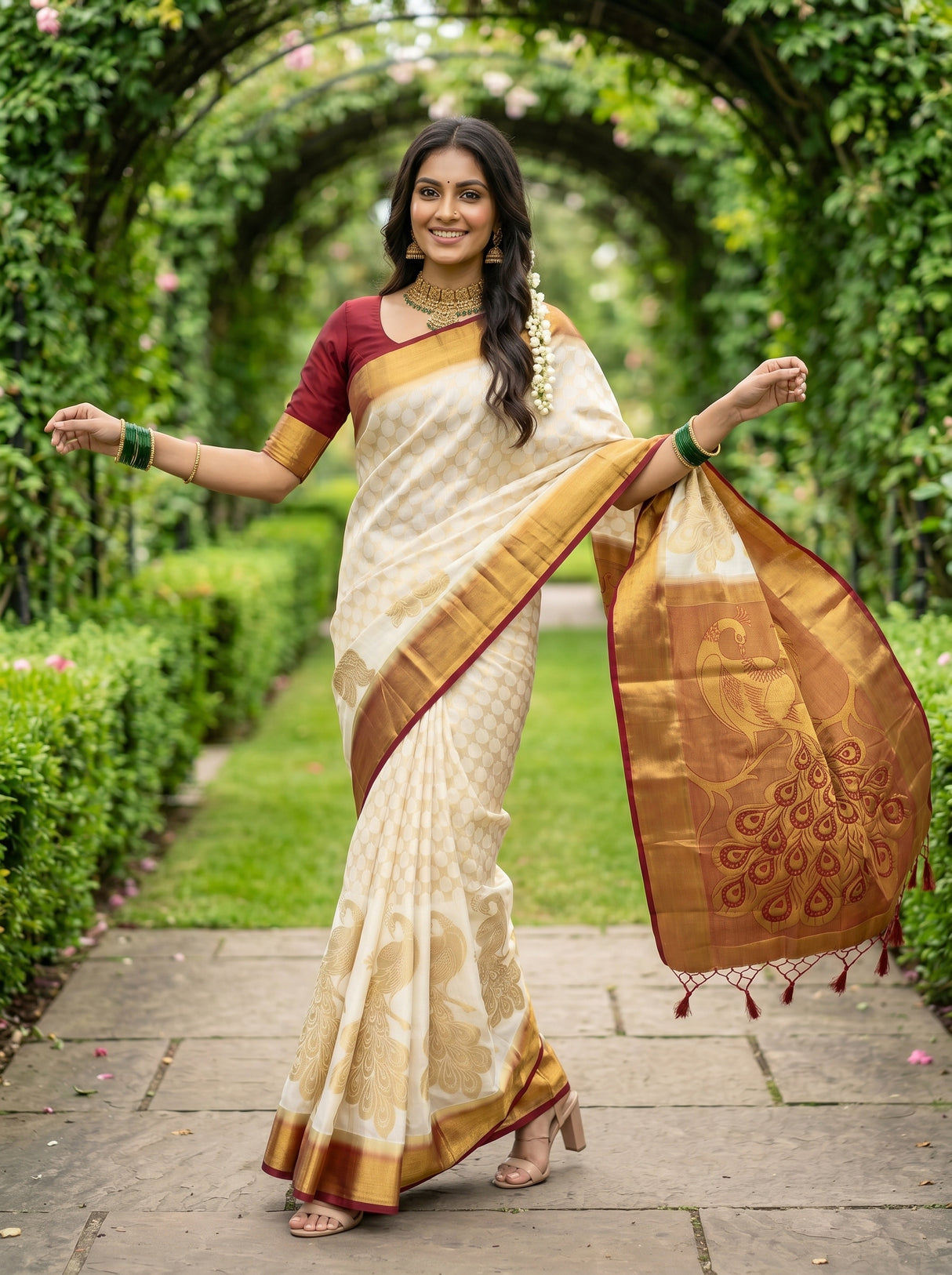 MIMOSA Saree Saree — pose 5 styling detail