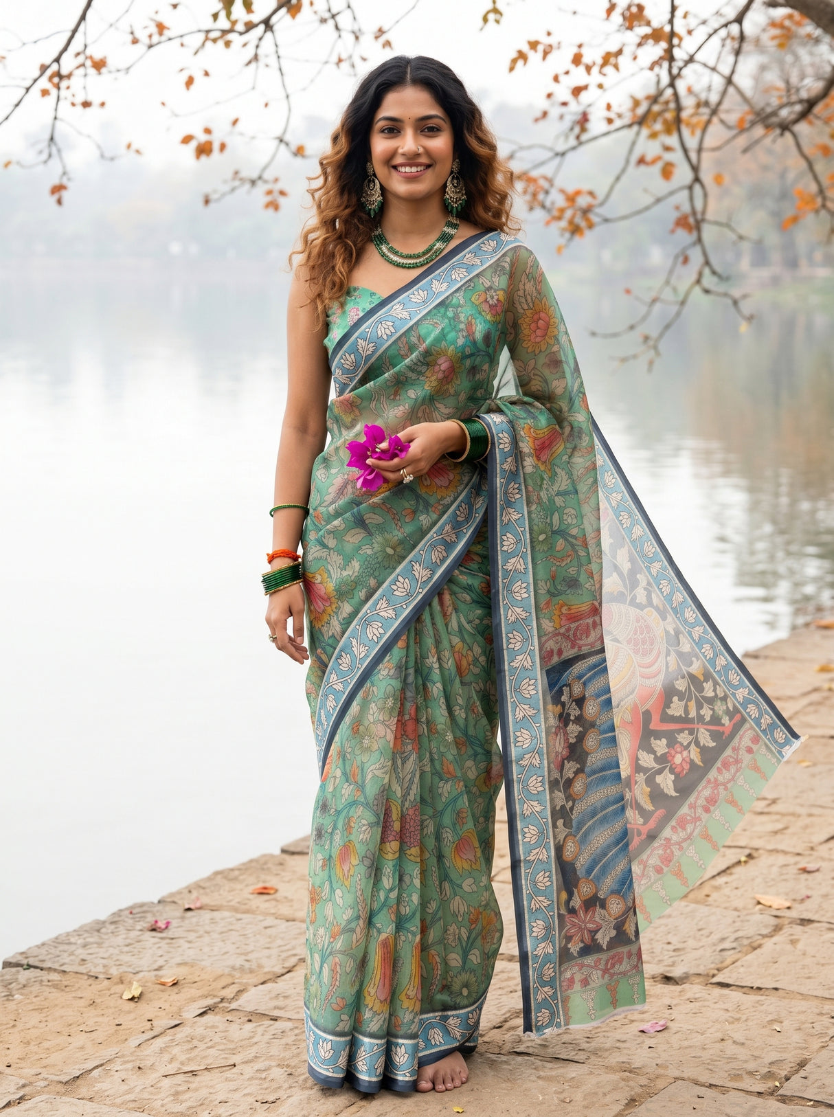 MIMOSA Saree Saree — front view on mannequin