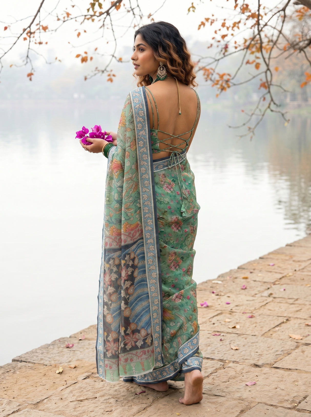 MIMOSA Saree Saree — pose 2 styling detail