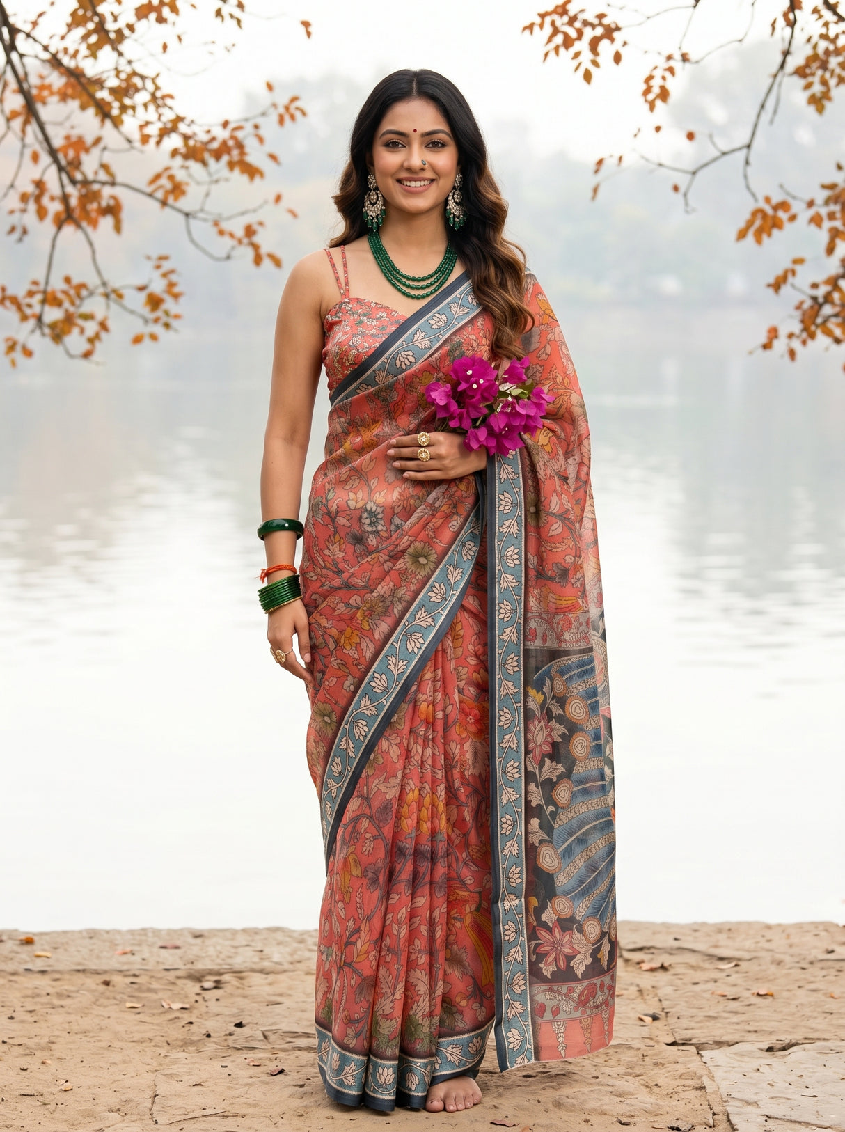 MIMOSA Saree Saree — front view on mannequin