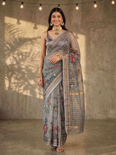 MIMOSA Saree Saree — front view on mannequin