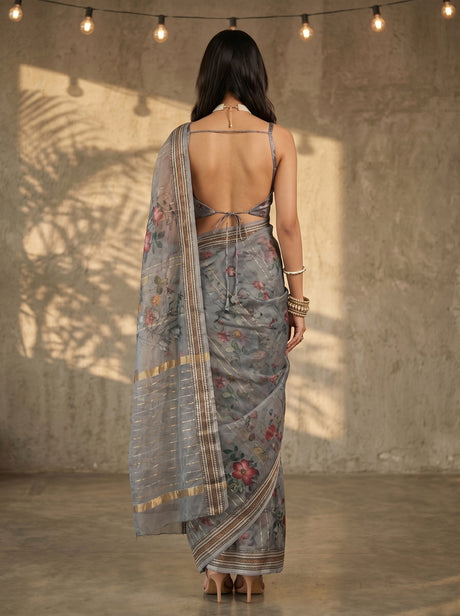 MIMOSA Saree Saree — pose 2 styling detail