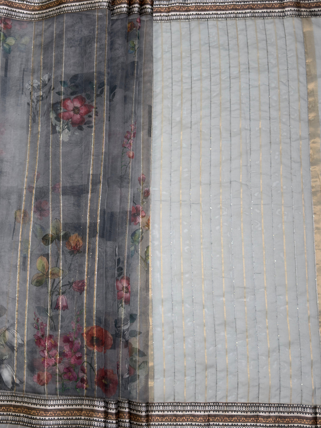 MIMOSA Saree Saree — pallu and zari work detail