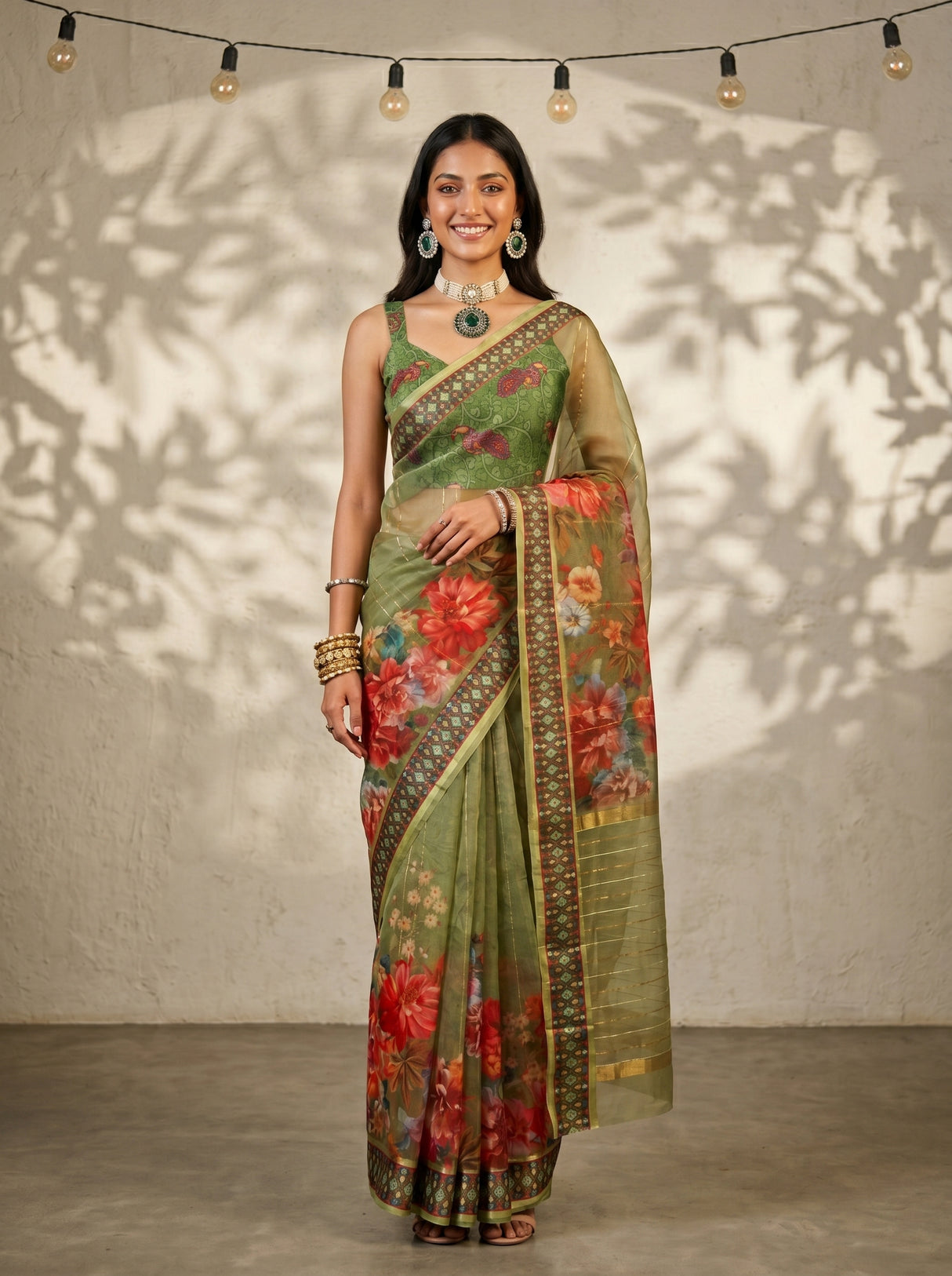 MIMOSA Saree Saree — front view on mannequin