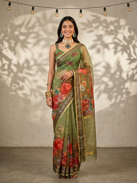 MIMOSA Saree Saree — front view on mannequin