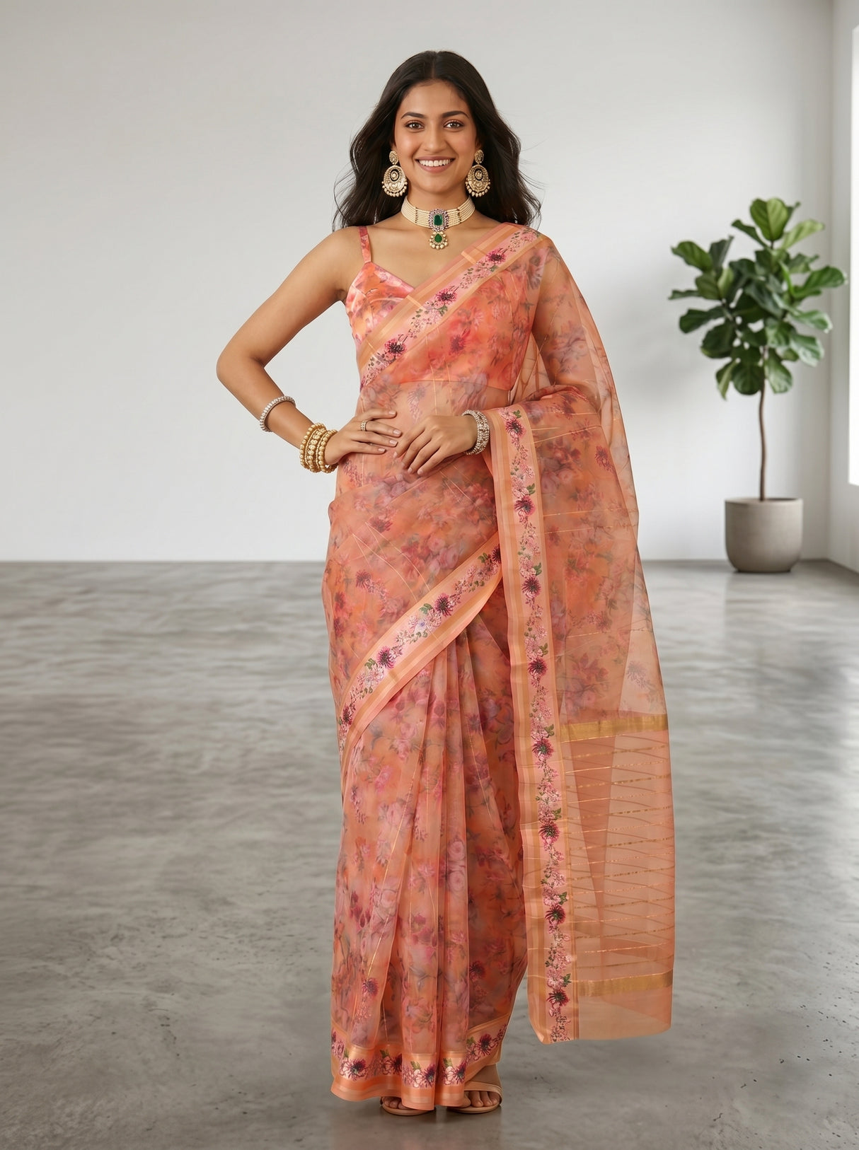 MIMOSA Saree Saree — pose 4 styling detail