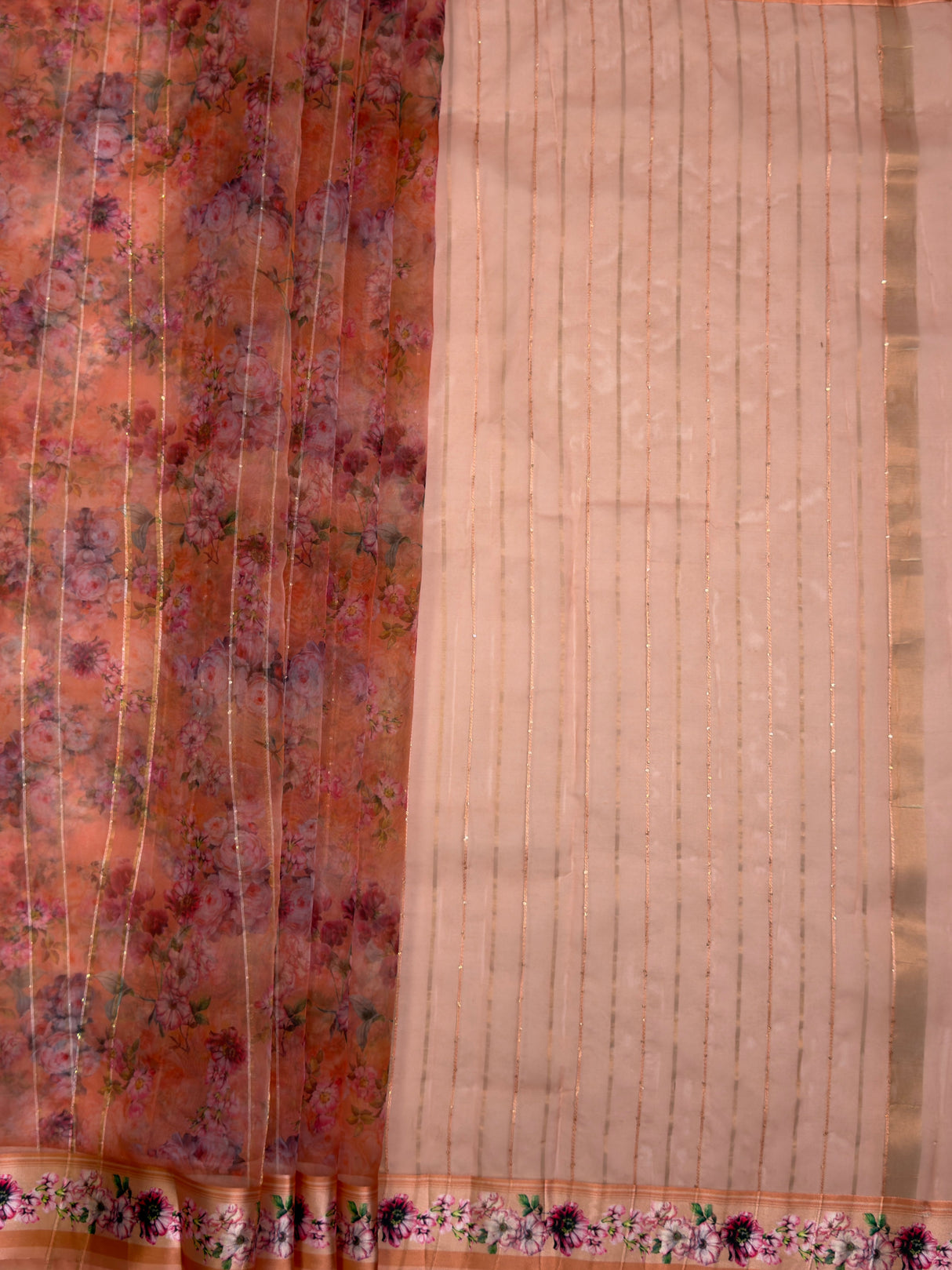 MIMOSA Saree Saree — pallu and zari work detail