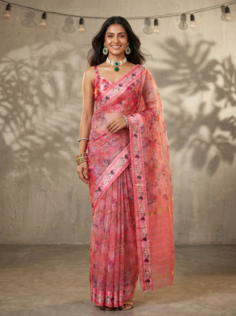 MIMOSA Saree Saree — front view on mannequin