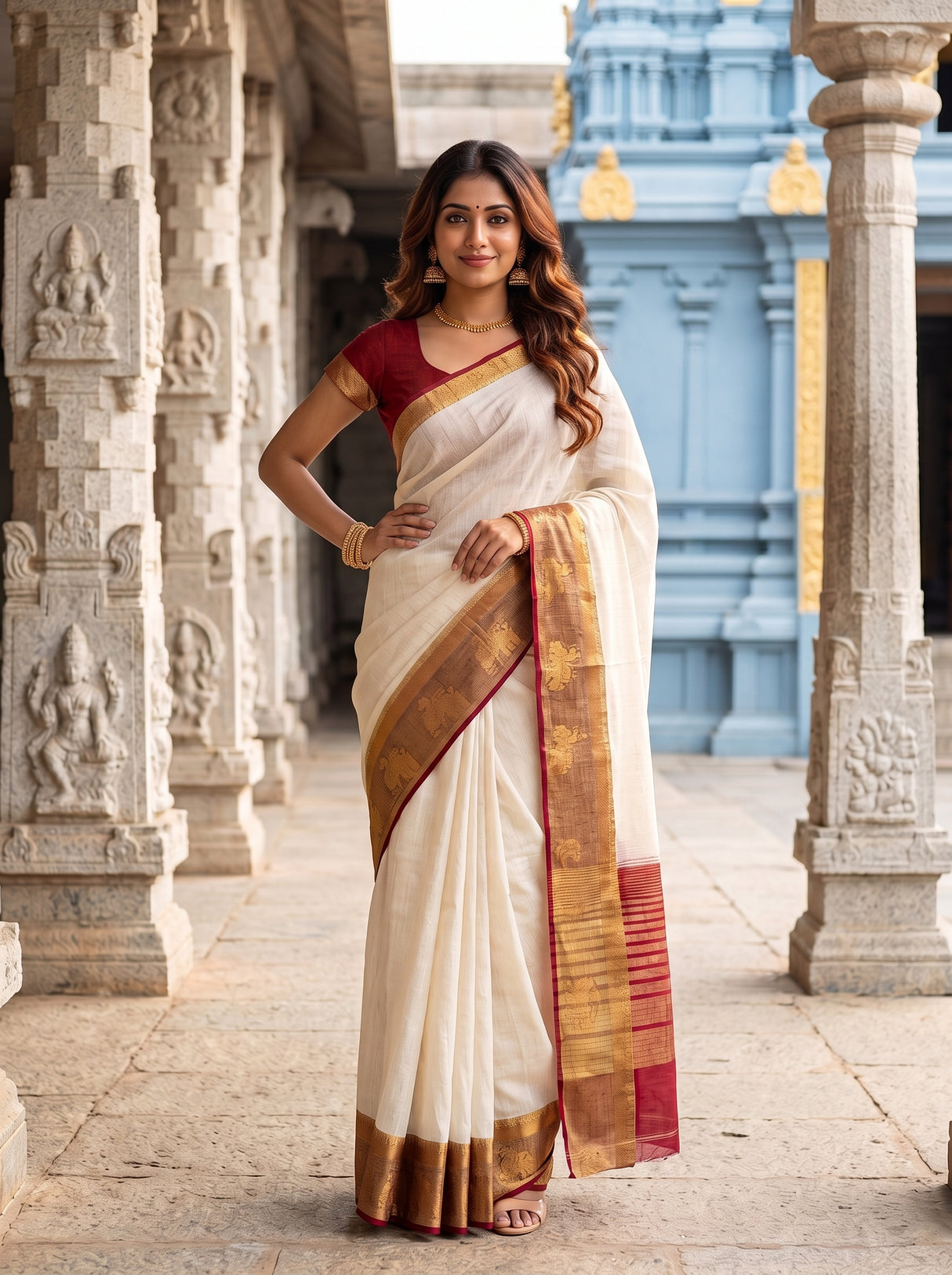 MIMOSA Saree Saree — pose 4 styling detail