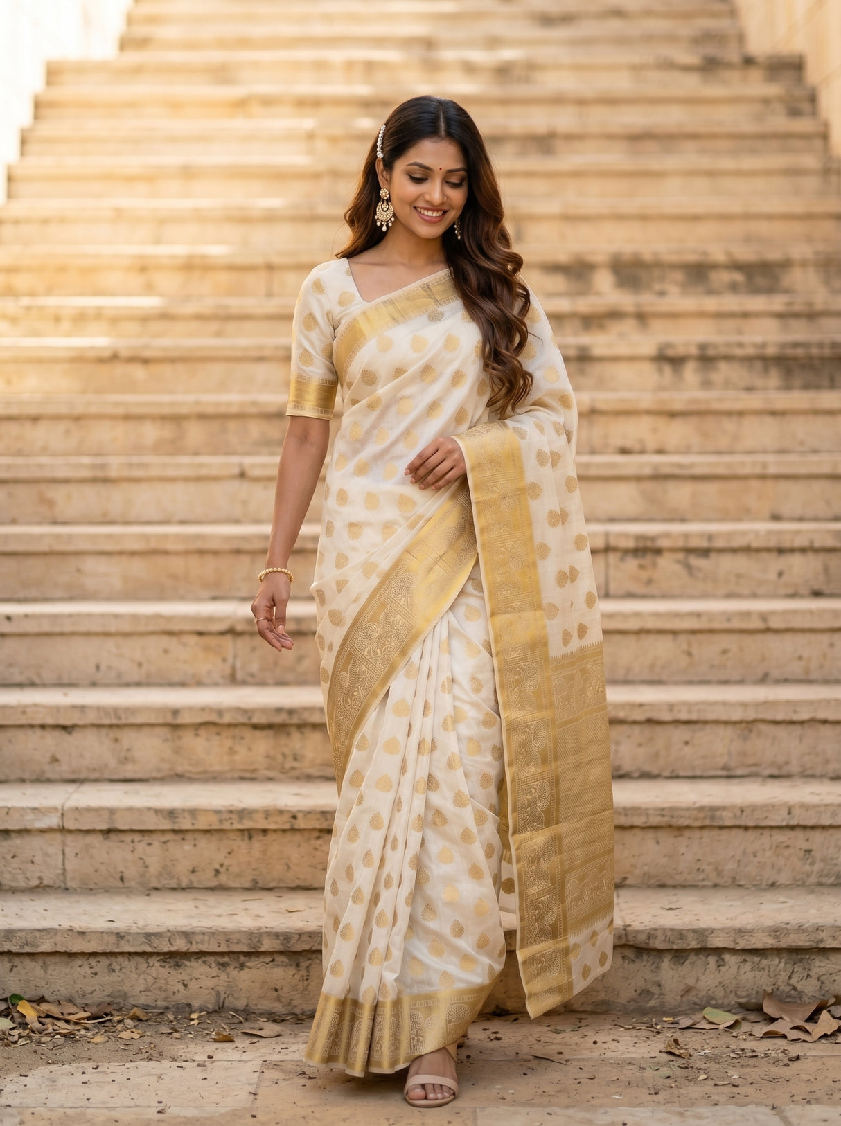 MIMOSA Saree Saree — pose 6 styling detail