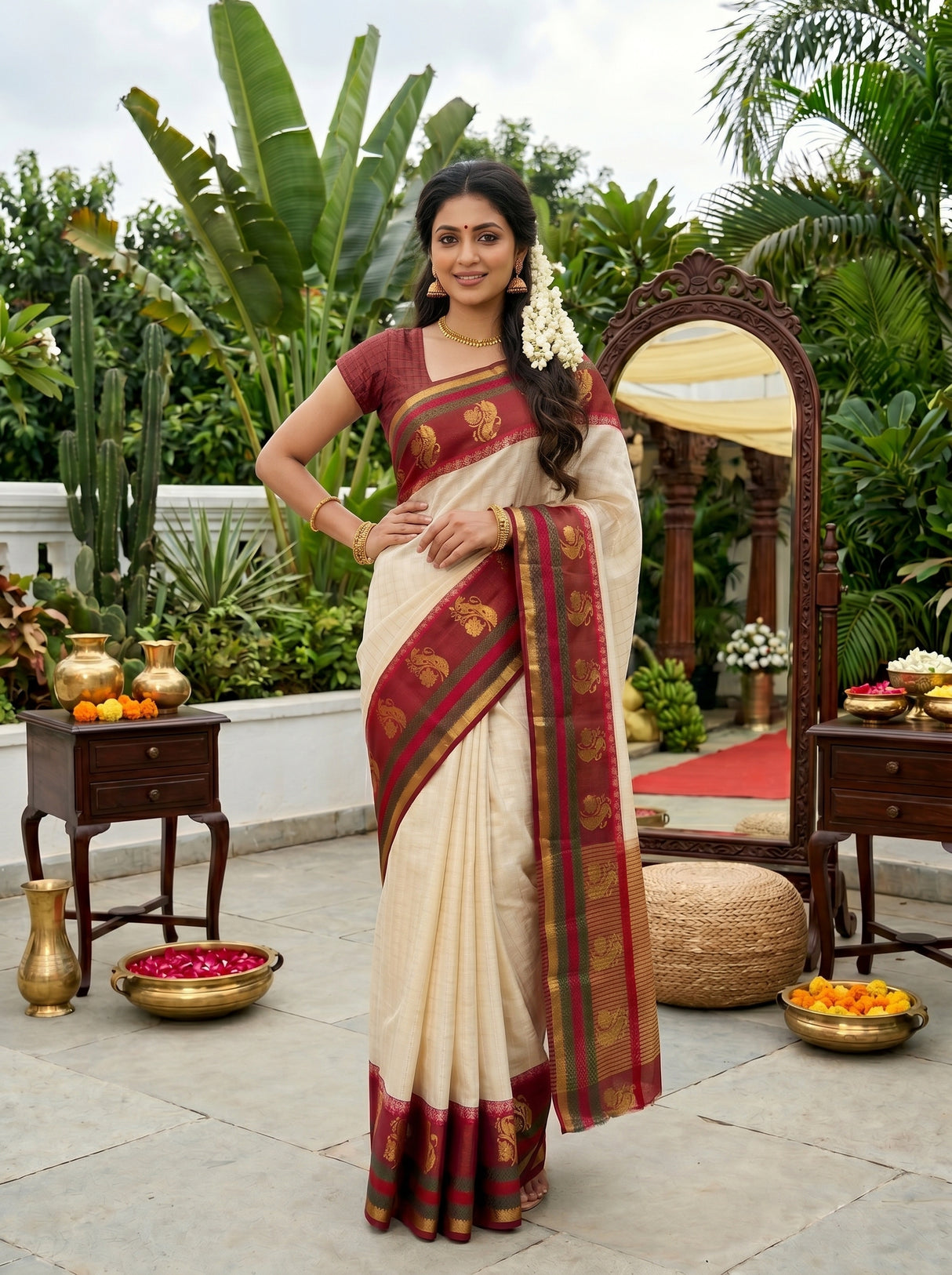 MIMOSA Saree Saree — pose 4 styling detail