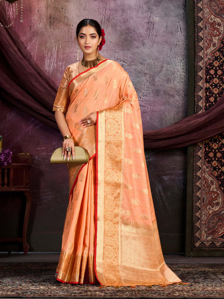 Mimosa Women's Woven Design Chhattisgarh Art Silk Saree With Blouse Piece : SA0000862PC