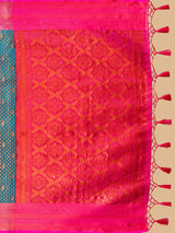 Mimosa Women's Woven Design Kanjivaram Style Art Silk Saree With Blouse Piece : SA00001290RMFREE