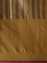 Mimosa Womens Art Silk Saree Kanjivaram Yellow Color