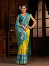 Mimosa Women's Woven Design Kanjivaram Style Art Silk Saree With Blouse Piece : SA0000870OL