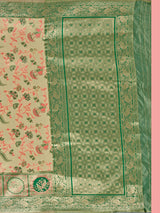 Mimosa Women's Woven Design Patola Style Art Silk Saree With Blouse Piece : SA00001389CRFREE
