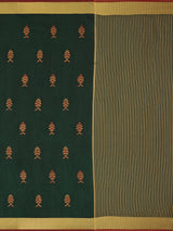Mimosa Womens Art Silk Saree Kanjivaram style BGreen Color