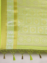 Mimosa Womens Art Silk Saree Kanjivaram Pista Color