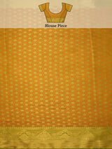 Mimosa Womens Art Silk Saree Kanjivaram Olive Color