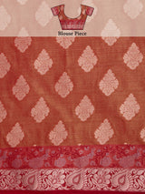 Mimosa Women's Woven Design Kanjivaram Style Art Silk Saree With Blouse Piece : SA0000393PCFREE