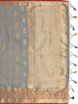 Mimosa Women's Woven Design Chhattisgarh Art Silk Saree With Blouse Piece : SA0000862GY