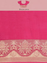 Mimosa Womens Art Silk Saree Kanjivaram Gold Color