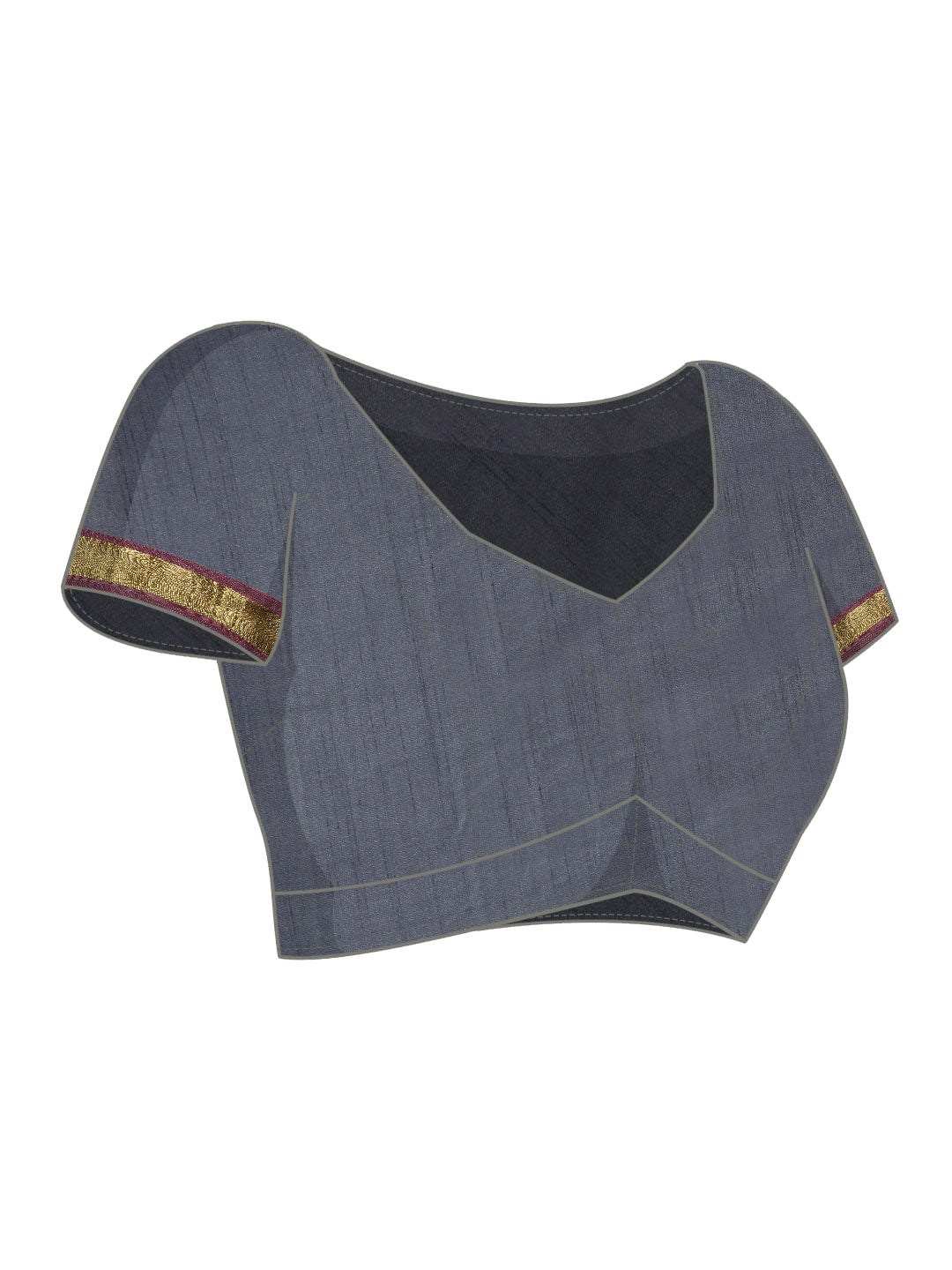 Mimosa Womens Art Silk Saree Kanjivaram Grey Color