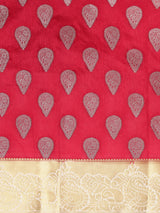 Mimosa Womens Art Silk Saree Kanjivaram Strawberry Color