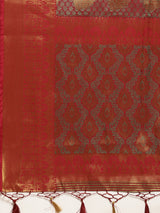 Mimosa Womens Art Silk Saree Kanjivaram Maroon Color