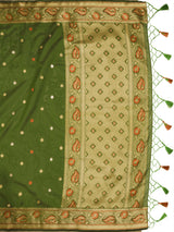 Mimosa Women's Woven Design Kanjivaram Art Silk Saree With Blouse Piece : SA0000868OL