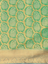 Mimosa Women's Woven Design Kanjivaram Style Art Silk Saree With Blouse Piece : SA0000385RMFREE