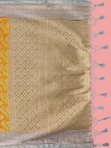 Mimosa Women's Woven Design Kanjivaram Style Art Silk Saree With Blouse Piece : SA0000373MSFREE