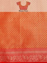 Mimosa Women's Woven Design Kanjivaram Style Art Silk Saree With Blouse Piece : SA0000394CKFREE
