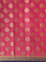 Mimosa Womens Crepe Saree Mysore Silk Strawberry Color