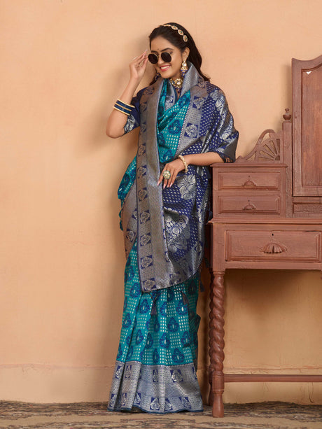 Mimosa Women's Woven Design Kanjivaram Art Silk Saree With Blouse Piece : SA0000902SF