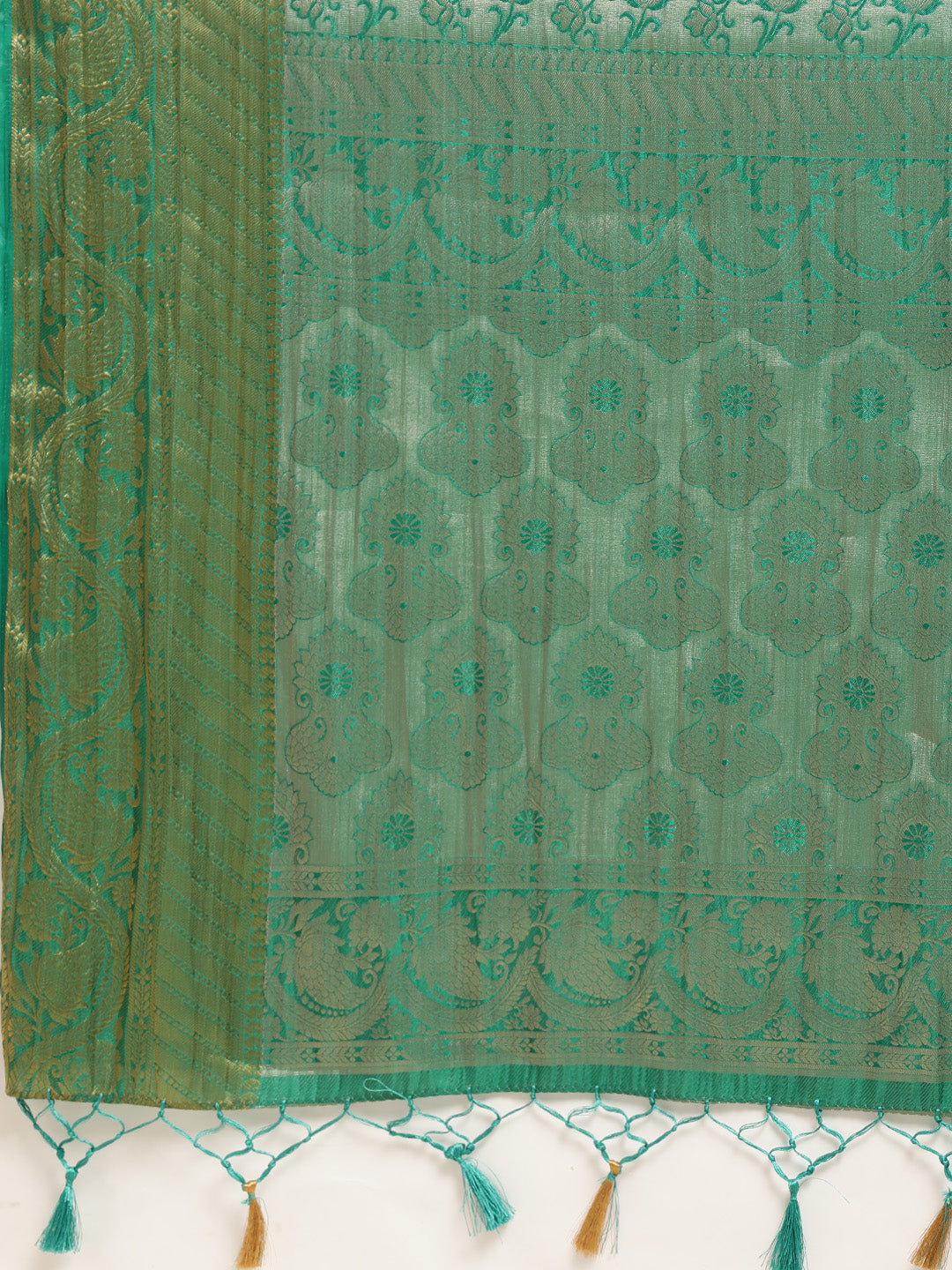 Mimosa Womens Art Silk Saree Kanjivaram Rama Color