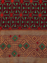 Mimosa Womens Art Silk Saree Kanjivaram Wine Color