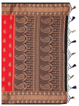 Mimosa Womens Art Silk Saree Kanjivaram Red Color