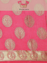 Mimosa Womens Art Silk Saree Kanjivaram Grey Color