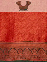 Mimosa Women's Woven Design Kanjivaram Art Silk Saree With Blouse Piece : SA0000915MR