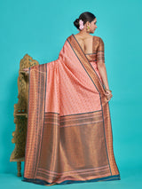 Mimosa Women's Woven Design Kanjivaram Style Art Silk Saree With Blouse Piece : SA00001388PCFREE