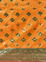 Mimosa Women's Woven Design Kanjivaram Style Art Silk Saree With Blouse Piece : SA00001380MSFREE