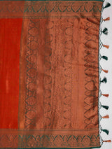 Mimosa Women's Woven Design Kanjivaram Art Silk Saree With Blouse Piece : SA0000915MR