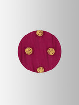 Mimosa Womens Crepe Saree Mysore Silk Wine Color