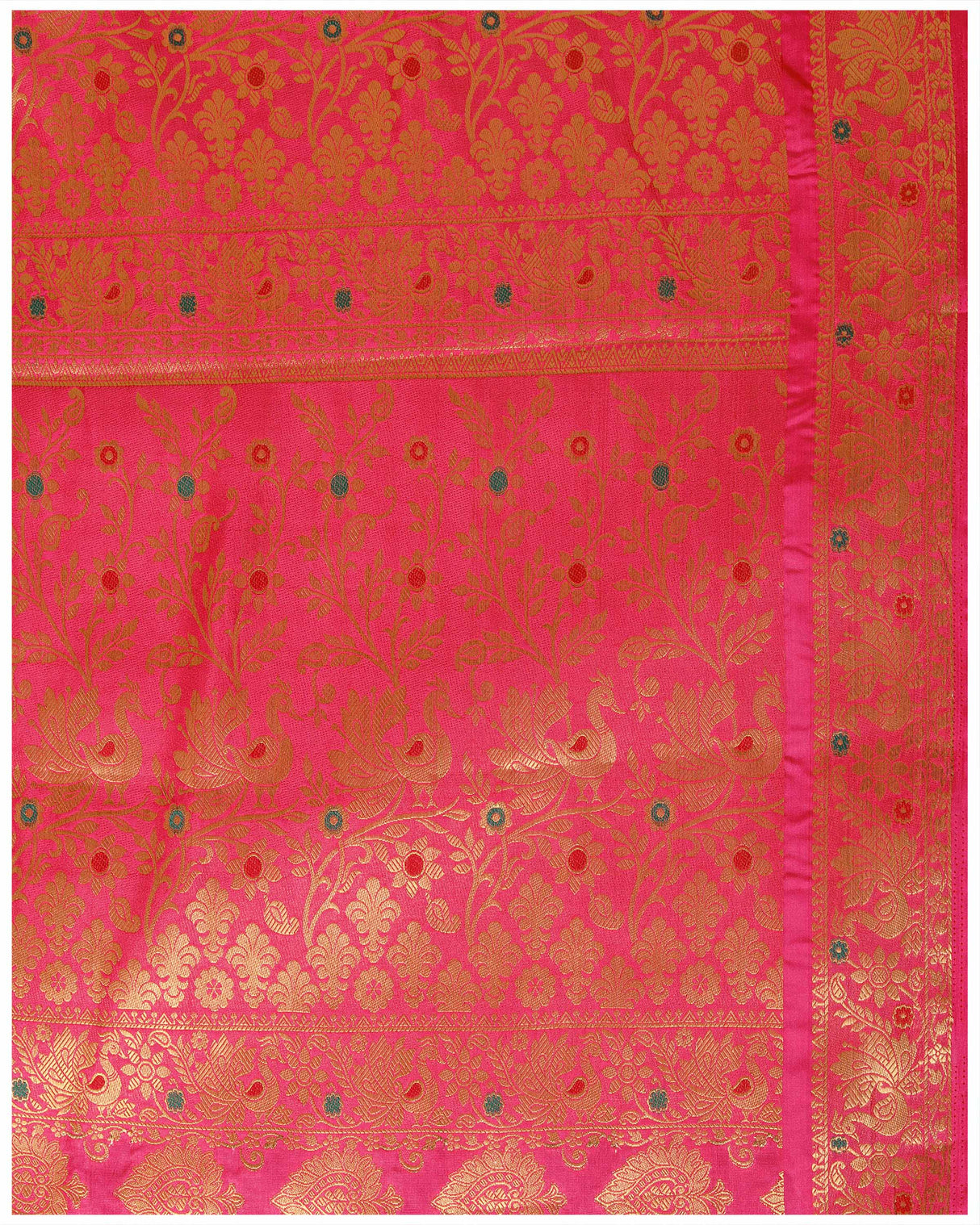 Mimosa Womens Art Silk Saree Kanjivaram Gajjari Color