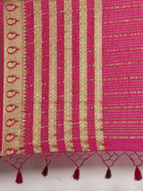 Mimosa Womens Crepe Saree Mysore Silk Navy Blue Color