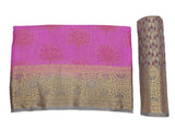 Mimosa Womens Art Silk Saree Kanjivaram Pink Color