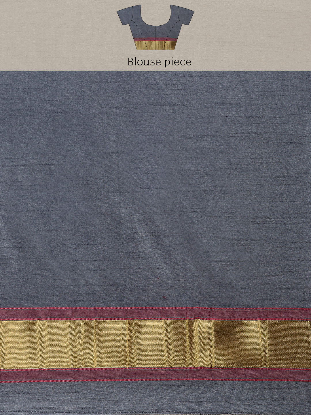 Mimosa Womens Art Silk Saree Kanjivaram Grey Color