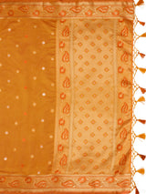 Mimosa Women's Woven Design Kanjivaram Art Silk Saree With Blouse Piece : SA0000868GD